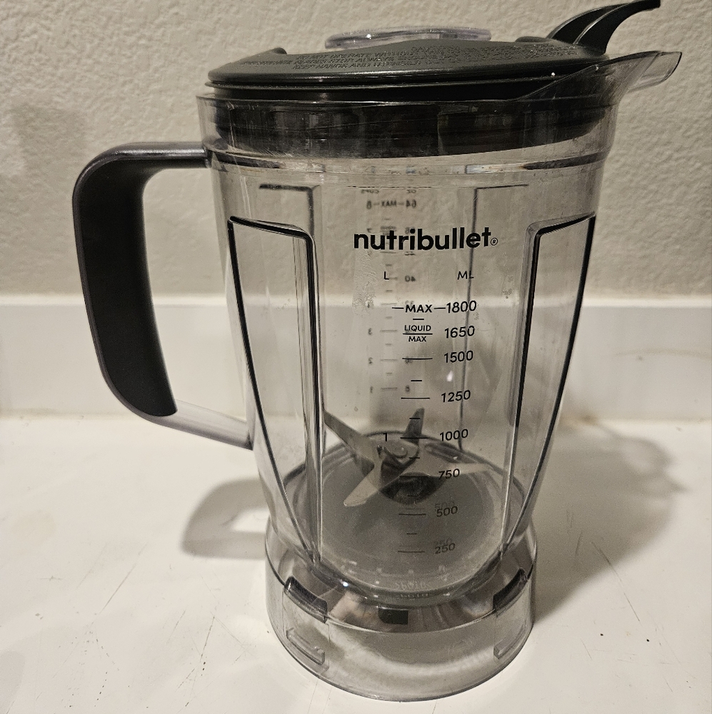 NutriBullet Blender Replacement 64oz 8-Cup Pitcher with Lid